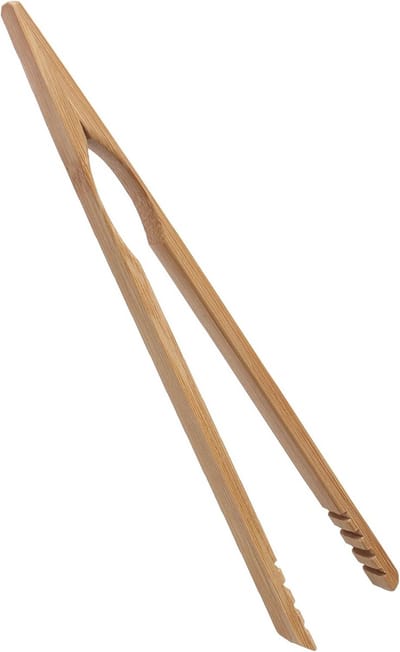 Keukentang van Bamboe - Herbruikbare Houten Tang voor Barbecue, Toast, Salade en Brood - 20 cm