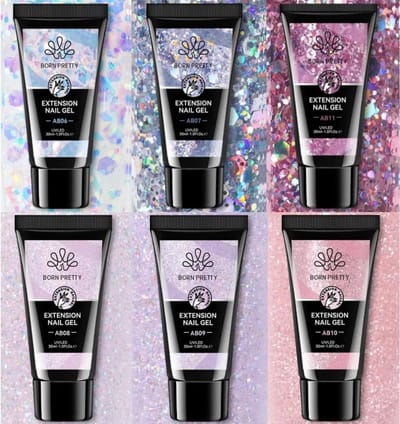 Born Pretty - Polygel - Polygel nagels - Polygel Nagels Starterpakket - Polygel kit - Polygel kleuren - Polygel producten - Polygel set - Acrygel - Polygel kleuren glitter - Nagel glitter - Polygel glitter - Polygel tube - Polygel Starters Kit
