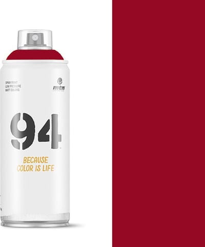 MTN94 Clandestine Rode spuitverf - 400ml lage druk en matte afwerking