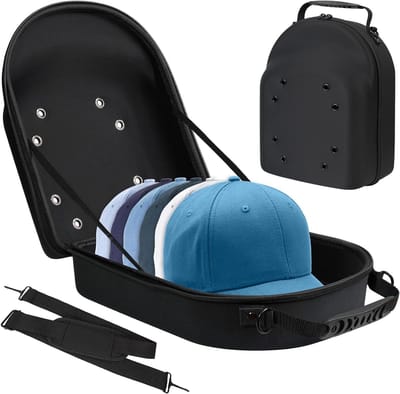 Baseballcap tas - EVA anti-compressie en anti-deformatie - Duckbill pet tas - Draagbare hoeden opbergtas - Reistas - Stofdichte opbergdoos - 31*24*14 - 1 stuk - Zwart
