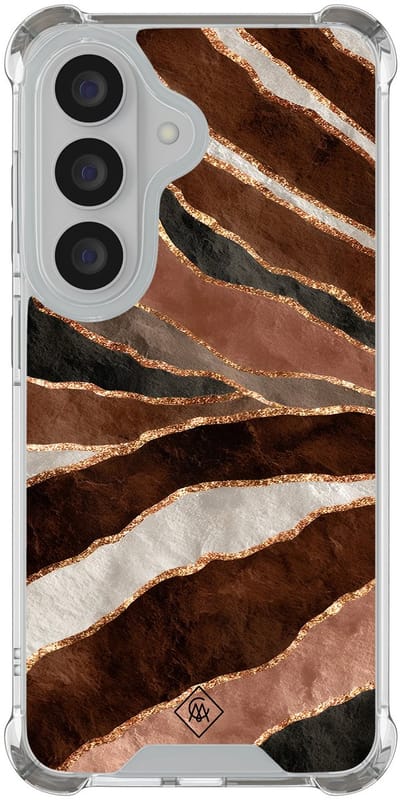 Casimoda® hoesje - Geschikt voor Samsung Galaxy S26 - Earth Agate - Shockproof case - Extra sterk - TPU/polycarbonaat - Multi, Transparant