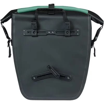 Basil Rivo - Enkele fietstas - 25-31 liter - MIK Hooks - Waterdicht - Reflectie details - Tarpaulin - groen