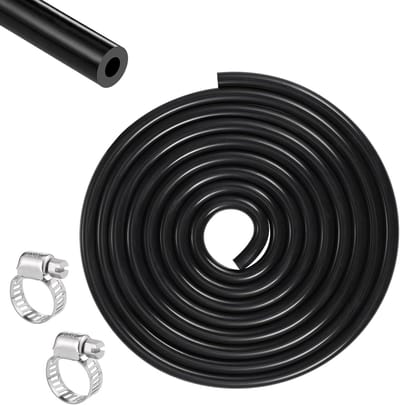 Hoogwaardige Flexibele Siliconen Slang van 3 Meter, OD 7mm, 110PSI Drukbestendig, Inclusief 2 Klemmen voor Lucht- en Wateroverdracht (ID 3mm)