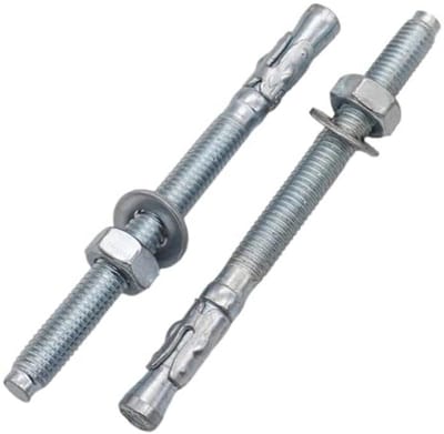 Verzinkte Wigankers M8 x 100 mm - Metalen Pluggen en Ankerbouten voor Bouw- en Installatietoepassingen