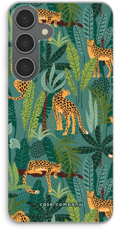 Case Company® - Hoesje geschikt voor Samsung Galaxy S24 Plus hoesje - Luipaard 2 - Soft Cover Telefoonhoesje - Bescherming aan alle Kanten en Schermrand