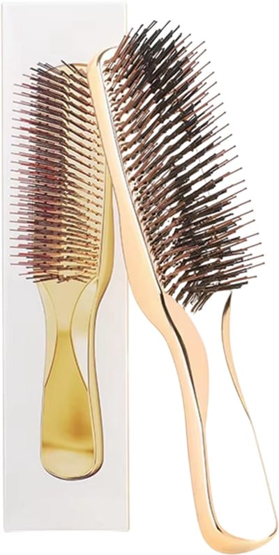 Hoofdmassage Borstel Scalp Brush – Shampoo Borstel voor Hoofdhuid Massage, Huisreiniging & Haarverzorging –Goud