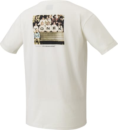 YONEX TSHIRT 16557AEX CREAM OFF COURT 75TH - maat L