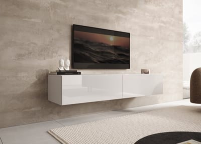Meubella - TV-Meubel Palm - Wit - 160 cm