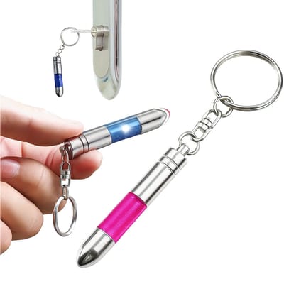 Antistatische Sleutelhanger I Anti Schock I Anti Elektrische Schokken I Kogel Model I Ontlading Statische Elektriciteit I RVS I Rood