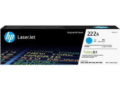 HP 222A (W2221A) toner cartridge cyaan (origineel)