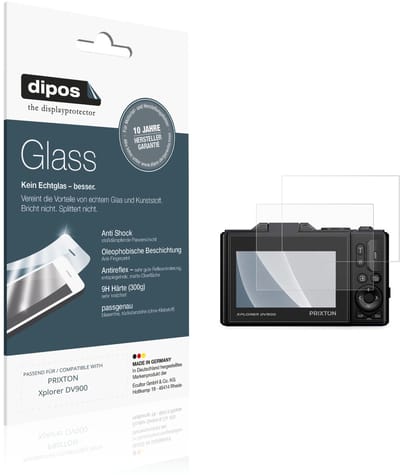 dipos – 2x Matte Pantserfolie geschikt voor PRIXTON Xplorer DV900 | 9H Screenprotector