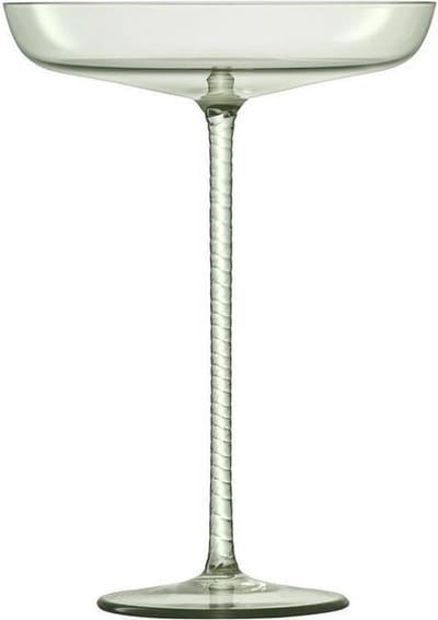 L.S.A. - Champagne Theatre Champagne Glas ø 12 cm - Glas - Groen