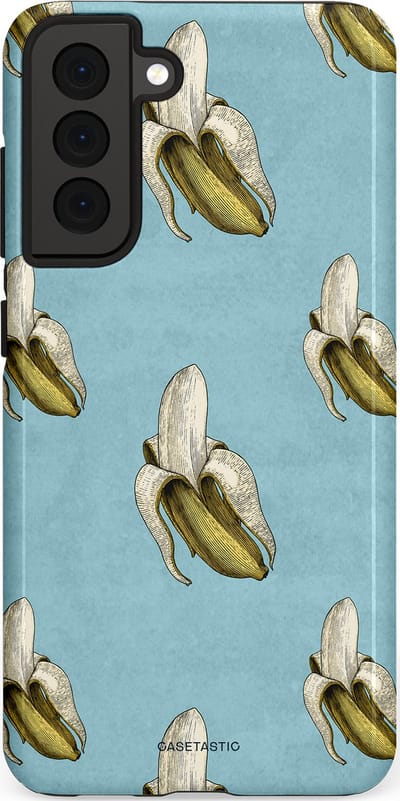 Casetastic Hoesje Geschikt voor Samsung S21 FE - Stijlvolle Beschermende Duo-layer Case - Vintage Fruit Design