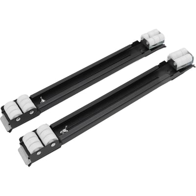 Zware Uitbreidbare Apparatenroller Draagvermogen 300KG Universele Wielen Basis Apparaten Schuiver voor Wasmachine Meubels zwart