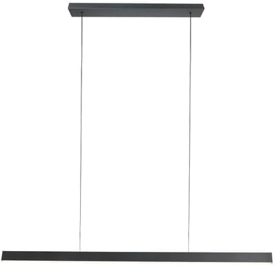 Hanglamp BrightLine 4202ZW – Moderne zwarte lamp van metaal en kunststof, hoogte instelbaar van 30-150 cm, merk Mexlite