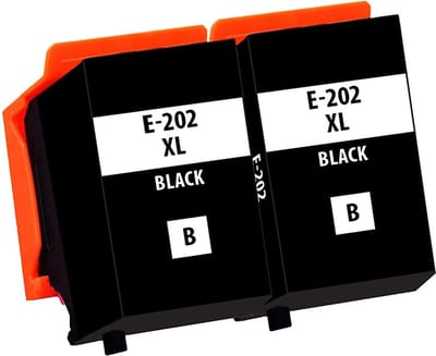 Huismerk geschikt voor Epson 202XL inktcartridges - 2X Zwart - XP-6000 - XP-6005 - XP-6100 - XP-6105