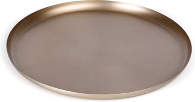 XLBoom Bao Tray Medium Ø 30cm Soft Copper - Design serveerschaal van roestvrij staal - Verkrijgbaar in Soft Black | Matt Black | Soft Copper | Red | Green - Luxe dienblad voor tafel & interieur