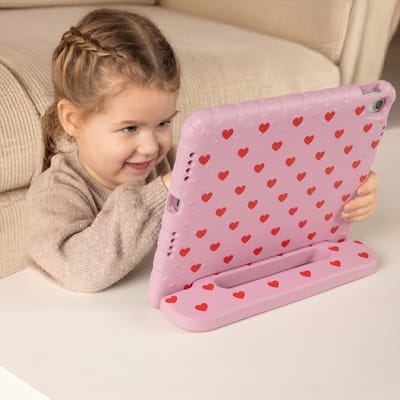 imoshion Tablet Hoes - Geschikt voor Apple iPad 11 2025 A16 / iPad 10e generatie (2022) 10.9 inch - Kidsproof Design Backcover met handvat - Roze