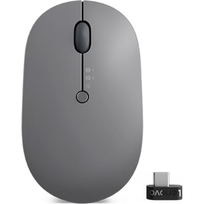 Lenovo Go Multi-Device muis Kantoor Ambidextrous RF-draadloos + Bluetooth Optisch 2400 DPI