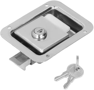 Dailygoods- Deursluiting Roestvrij Staal - Handgreepvergrendeling - Weerbestendig - Eenvoudige Installatie - Robuuste Structuur - Hoogwaardig Materiaal - Slot