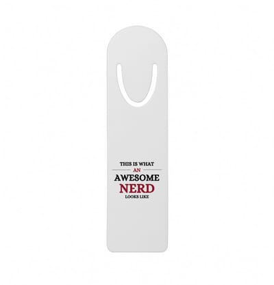 Hacebo® - An awesome nerd metalen boekenlegger - Nerd - echte nerds - school - verjaardagscadeau - kado - gift Bladwijzer boekenleggers - 12.7 cm x 3.2cm