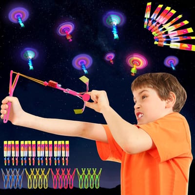 16-delige LED Licht Speelgoedset, Feestfavorieten, Sfeerverlichting, LED Helikopter voor Kinderen, Verjaardagscadeau, Creatief Speelgoed, Unieke Gastgeschenken