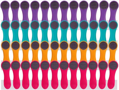 48 Wasknijpers met Soft Grip en Roestvrij Stalen Veren - Duurzame en UV-bestendige Clips voor Fijne Was