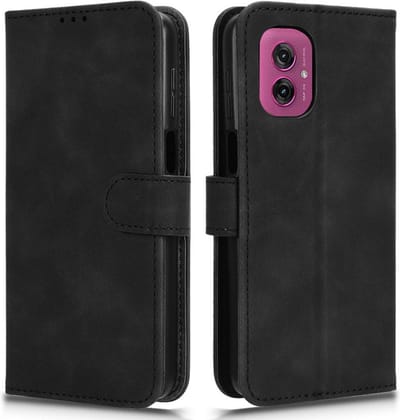 Coverup Hoesje - Geschikt voor Motorola Moto G55 Hoesje - Coverup Book Case - Zwart