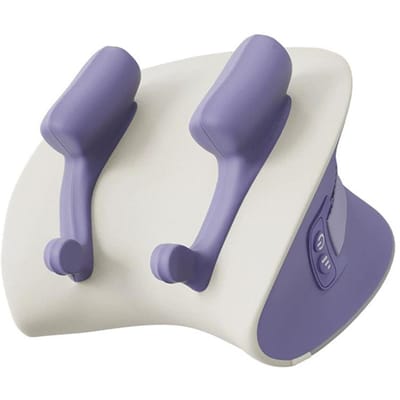 Foreverlily Elektrisch Nek- en SchouderMassagekussen Nek Cervicaal Rug Taille Kneedmassagekussen Trapezius masajeador paars