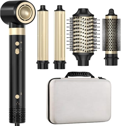 SP® Krultang - 2 Snelheden - Airstyler - Multistyler - Zwart en Goud - 36cm x 20cm x 12cm