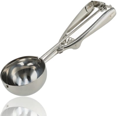 IJsschep IJsbollepel of oliebol beslaglepel - RVS 7⌀ | 24cm x 4cm x 7cm
