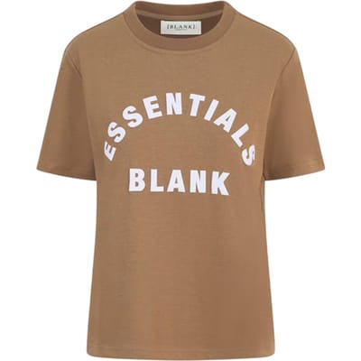 Blank Essentials Dames/Dames Oversized Vriend T-shirt (Mokka)