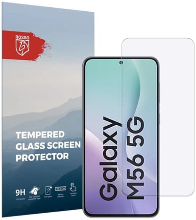 Rosso Screen Protector Geschikt voor Samsung Galaxy M56 | 9H Tempered Glass | Glasplaatje | Beschermlaag | Beschermglas | 9H Hardheid