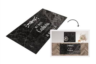 Keukenloper - Loper keuken - Spreuken - Quotes Mama Je Hebt Mij Al - Moederdag cadeautje - Mama - Cadeau - Moeder - 120x60 cm - Keukenloper vinyl