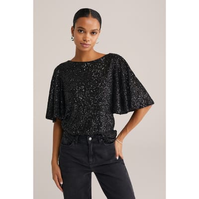 WE Fashion T-shirt Black Taglia: 3XL | Magliette intime Outlet | Donna | Nero