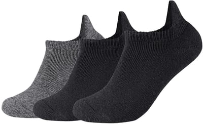 camano Unisex Cosy Brushed Flap Sneaker, 3-pack, verwarmende kwaliteit, zachte teennaad, met wol, gezellig, comfortabel, ademend, voor warme voeten, ideaal voor koude dagen, hoogwaardig, stijlvol.