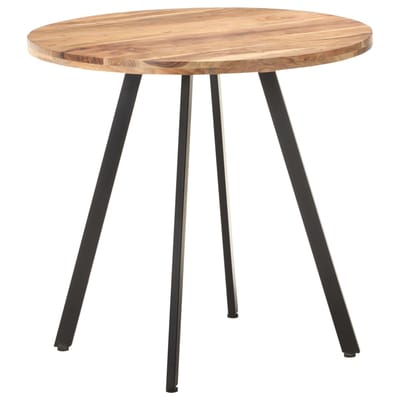 vidaXL - Eettafel - 80 - cm - massief - acaciahout