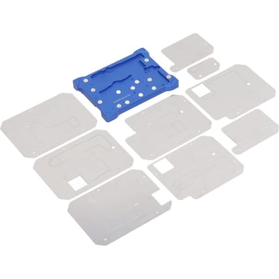 BGA Reball Sjablonen Reballing Rework Sjabloon Sterke Magnetische Set Kit voor IPhone 13 Pro Max blue