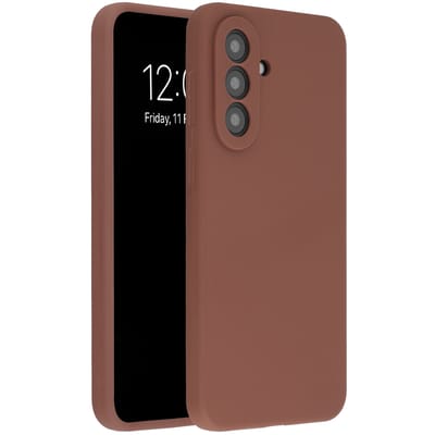 Accezz Hoesje - Geschikt voor Samsung Galaxy A57 (5G) - Liquid Silicone Backcover - New Tea Brown