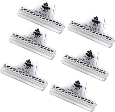 Plastic Muzieknoot Clips voor Documenten en Boeken - Handige Klemmen en Organizers voor Papier, Bladwijzers en Snackverpakkingen