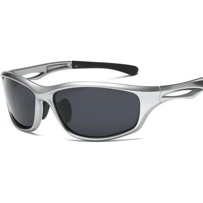 Heren Zilveren Y2K Zonnebril Trendy Punk Bril Buiten Fietsen Sport Zonneklep Vintage Tinten voor Vrouwen gray