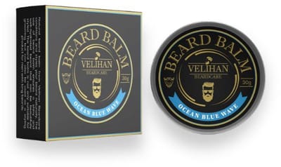 Velihan Beardcare - Baardbalsem Ocean Blue Wave 30g - Baard wax - Baard styling crème - Baardverzorging - Baard balsem - Baard balsem korte en lange Baard - Baardverzorging mannen