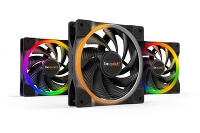 be quiet! LICHTE VLEUGELS 120mm PWM hoge-snelheid Triple-Pack - Case ventilator - 120mm - Zwart met RGB-licht - 31 dBA
