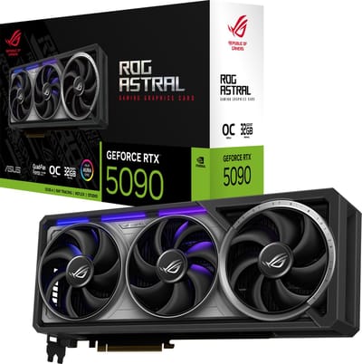 ASUS ROG Astral NVIDIA GeForce RTX 5090 O32G GAMING - Videokaart - 32GB - GDDR7 - PCIe 5.0 - 2x HDMI 2.1b - 3x DisplayPort 2.1