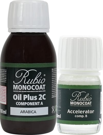 Rubio Monocoat Oil Plus 2C - Ecologische Houtolie in 1 Laag voor Binnenshuis - Arabica, 130 ml