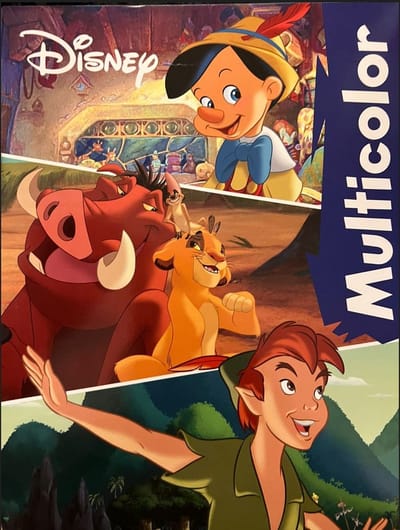Multicolor - Disney Pinokkio en Peter Pan Kleurboek - 32 Pagina's - 17 Kleurplaten en 17 Voorbeelden - Kleurboek voor Kinderen - Uitermate Geschikt voor Kleurpotloden en Wasco