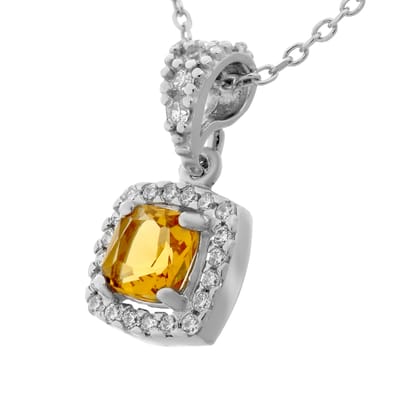 Orphelia ZH-7199/CH - CHAIN WITH PENDANT PRINCESS - 925 silver - cubic zirkonia - 45 cm