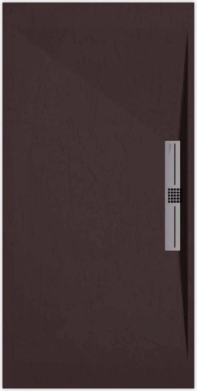 Sanifun douchebak Stone Side Chocolate Slate 1000 x 800 S