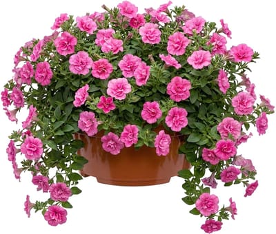Garronda Ronde kunststof plantenbak met drainage voor wortelplanten (Terracotta, Ø25 x 11,5 cm – 4,7 L) GD-KW-B-Terracotta