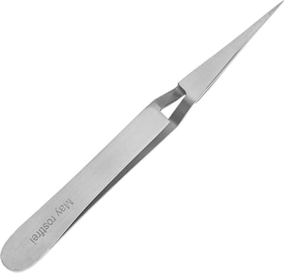 Soldeer Pincet - Kruis Pincet - Fijn Werk - Roestvrij Staal - 115cm - Zilver